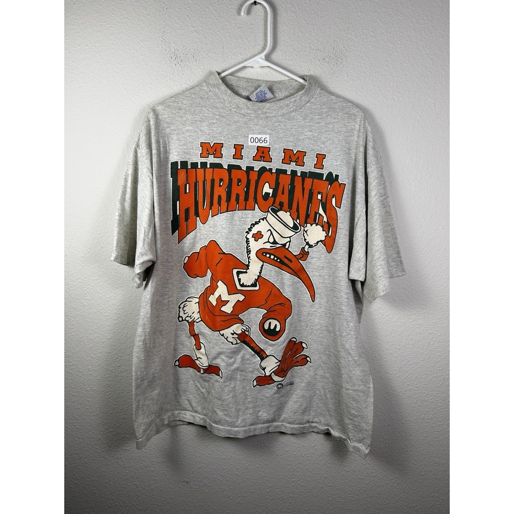 vtg miami hurricanes single stiched ibis